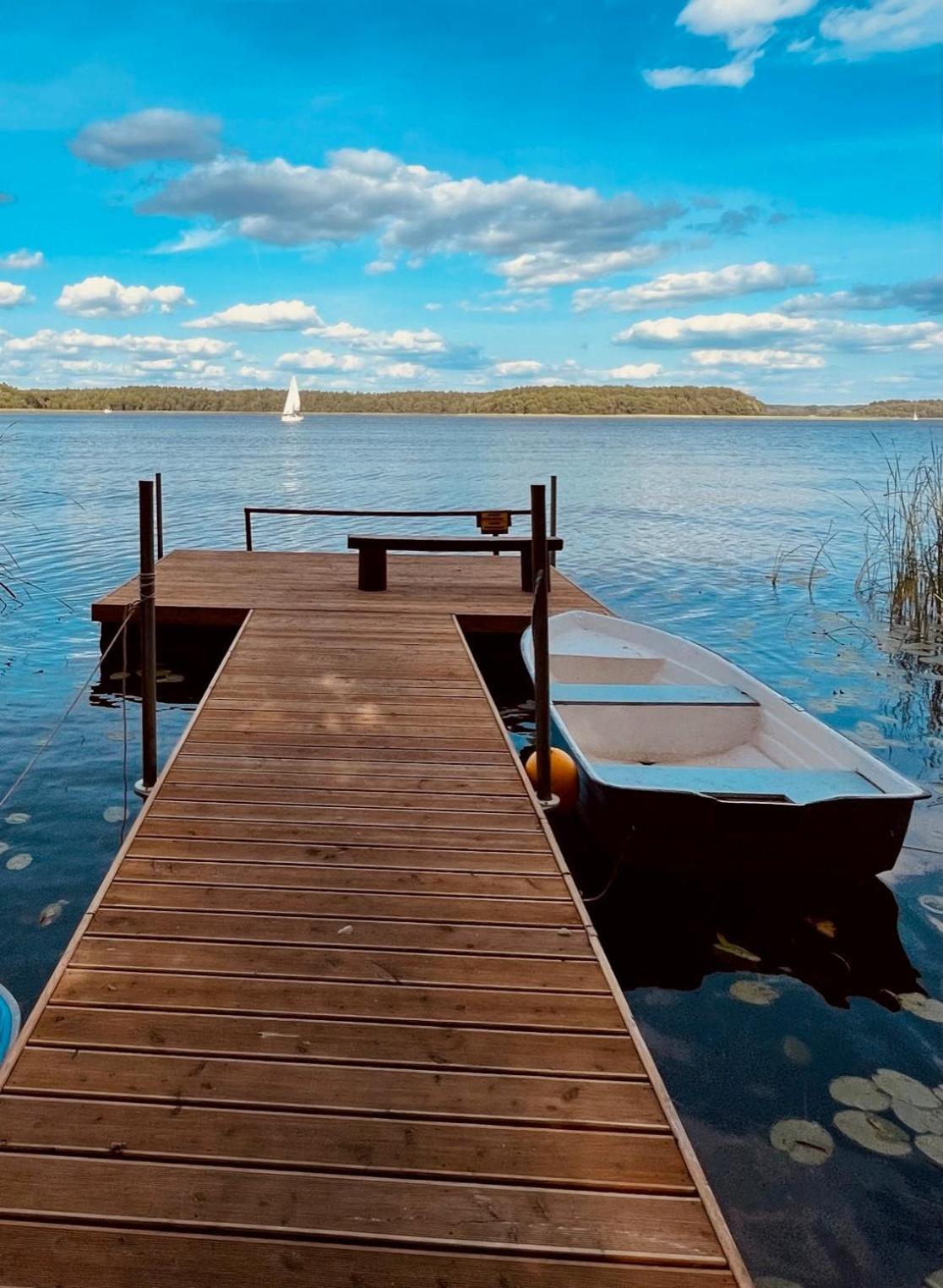 Dom Nad Jeziorem Mazury Pomost Segment 2 Giżycko Exterior foto